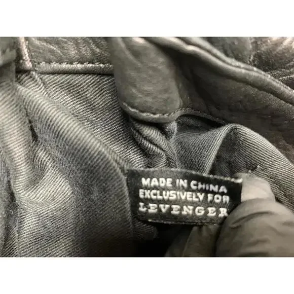 Levenger Black Large Leather Flap Messenger Commuter Bag P81 - Picture 15 of 15